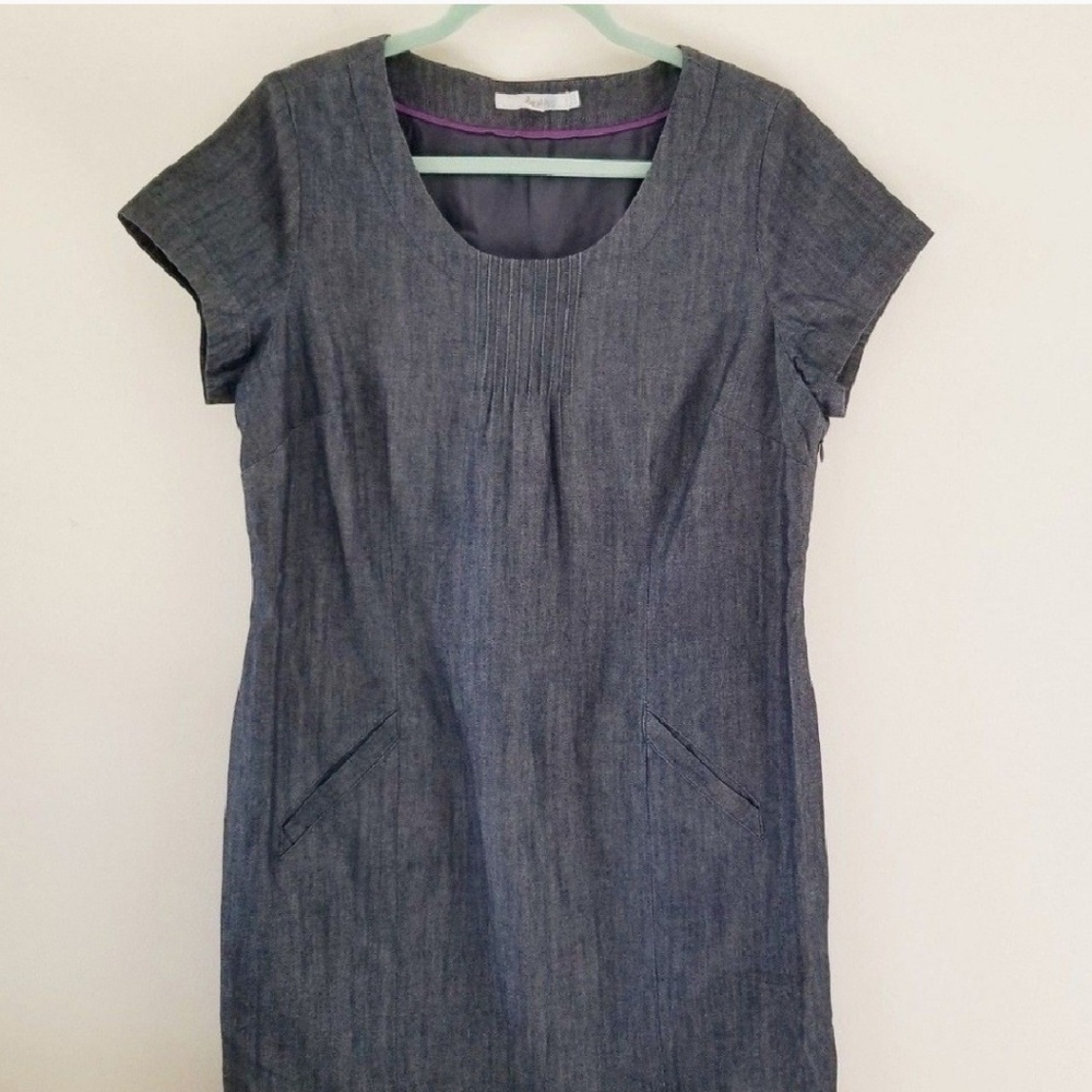Boden denim shift dress 12R
